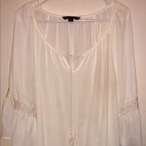 Beige Bell Sleeve Tunic